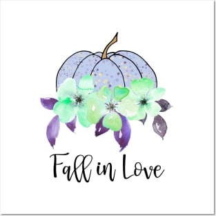 Fall in love purple pumpkin Posters and Art